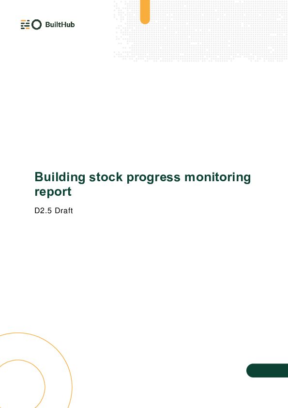 Building stock progress monitoring report (Deliverable 2.5)
